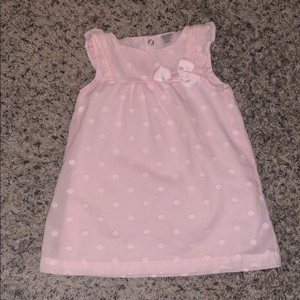 Just One You Baby 6mos Pink Polka Dot Dress